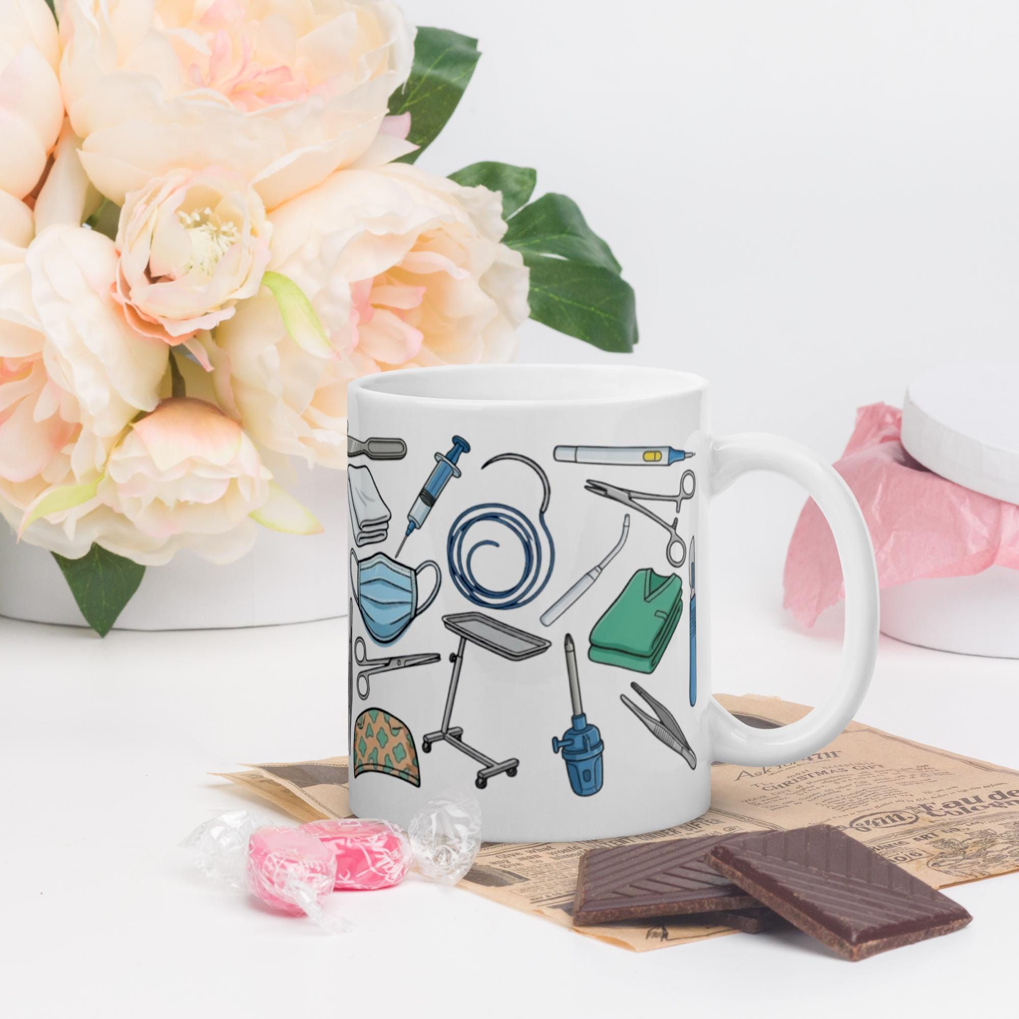 Operating Room Surgical Instruments Coffee Mug