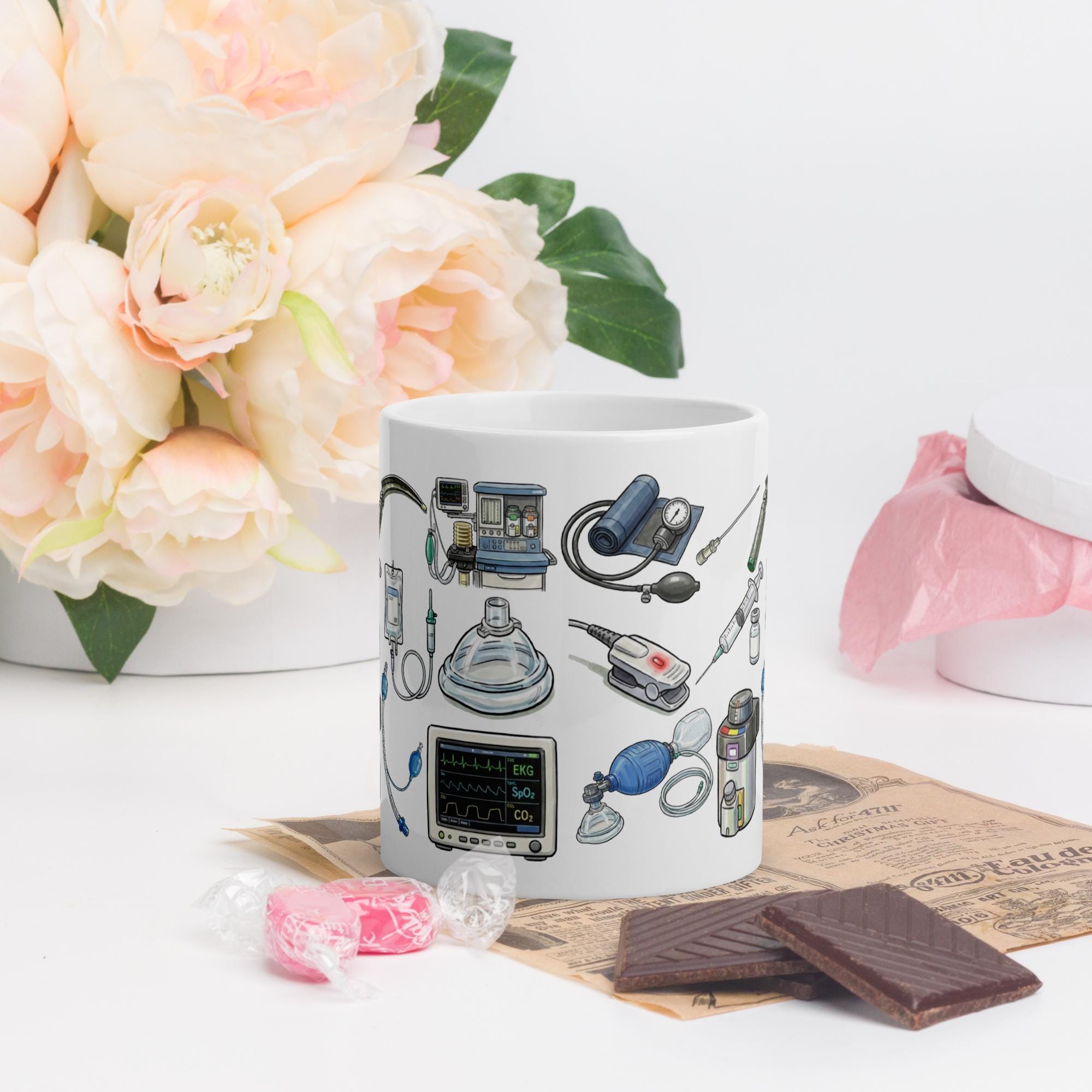 Anesthesia Icons Coffee Mug