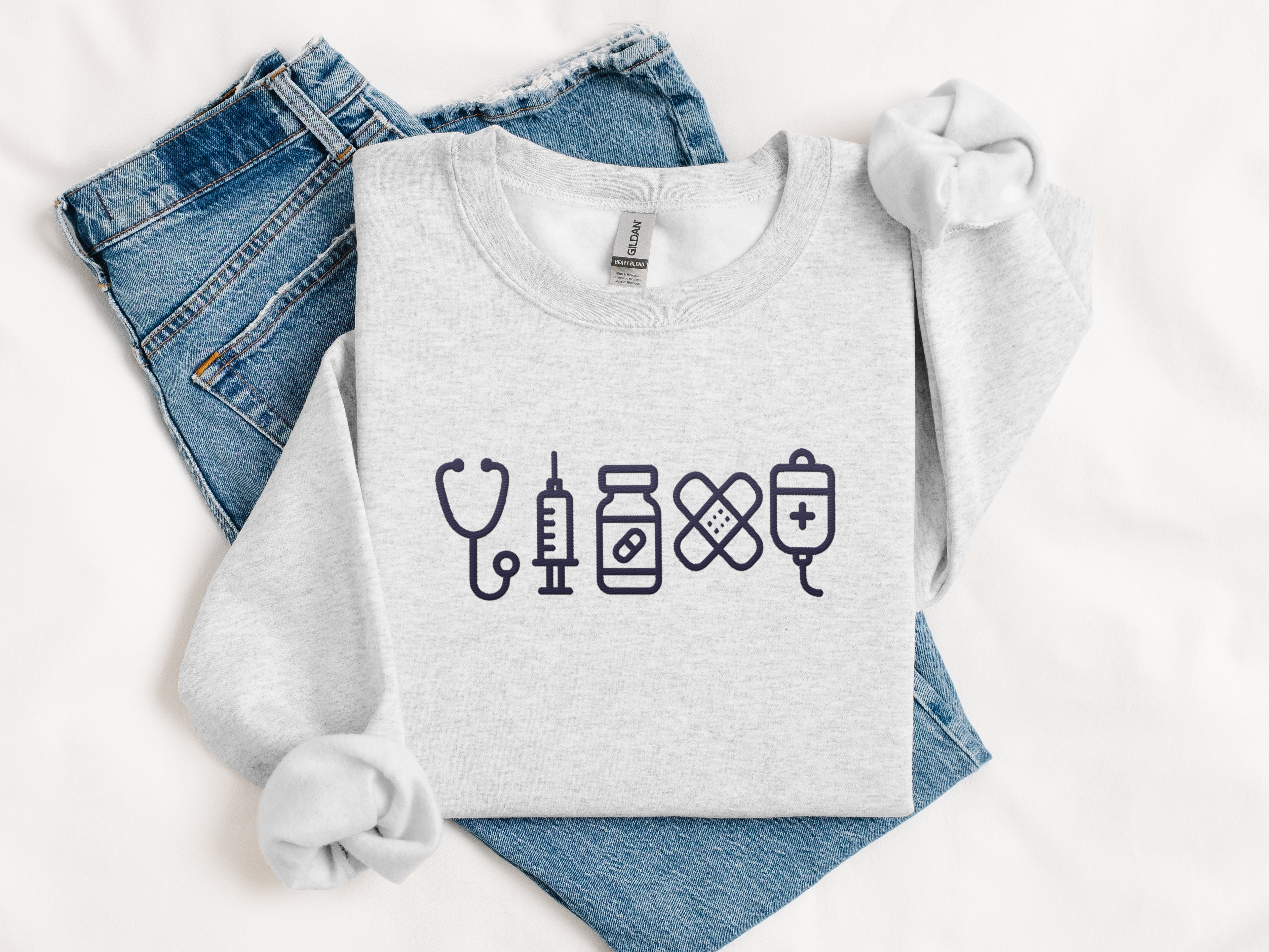 Embroidered Healthcare Sweatshirt
