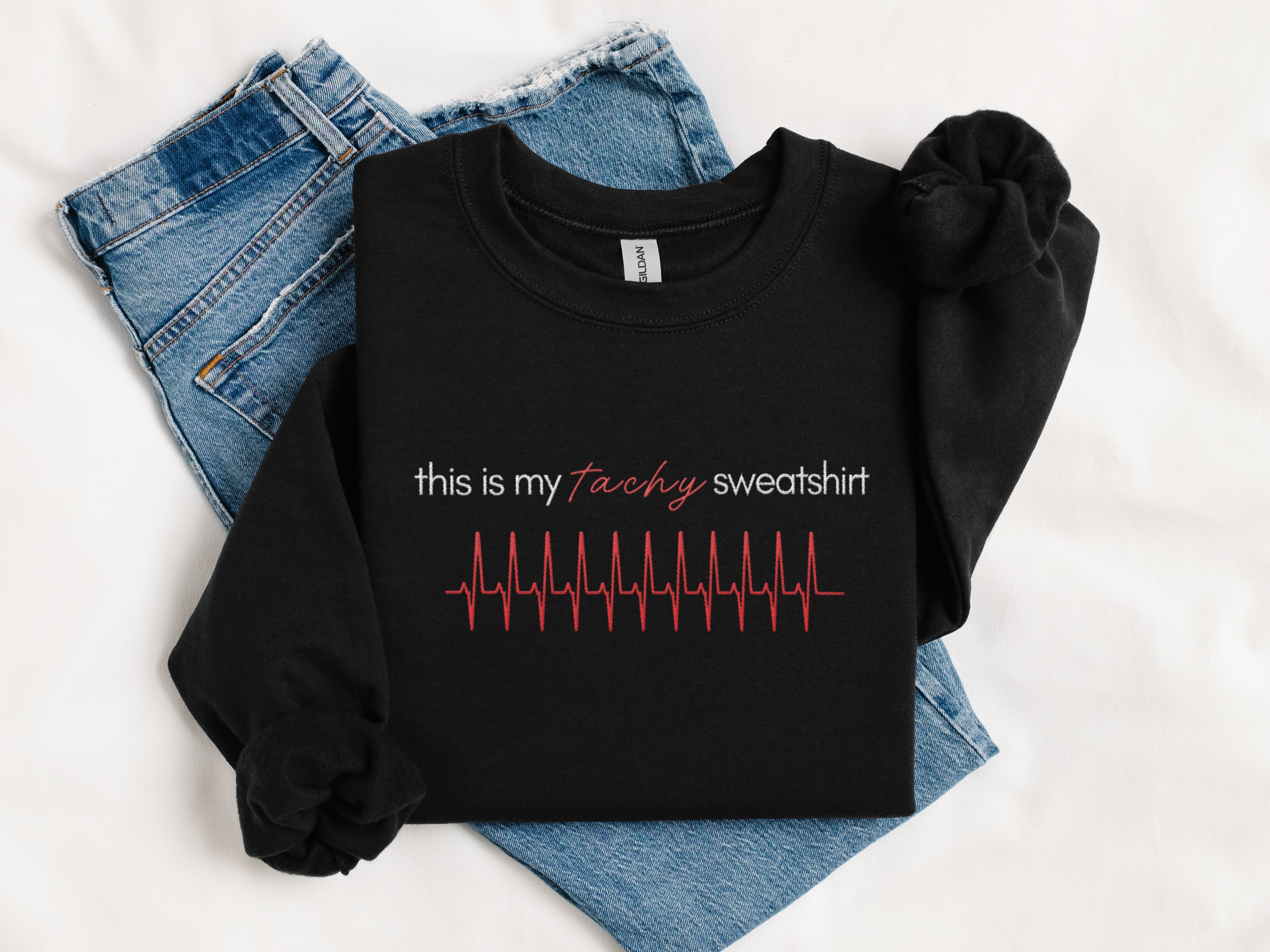 Embroidered Cardiology Sweatshirt