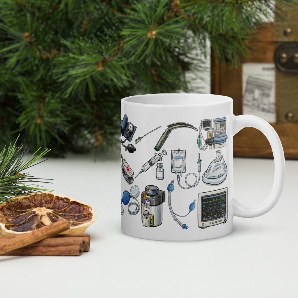 Anesthesia Icons Coffee Mug