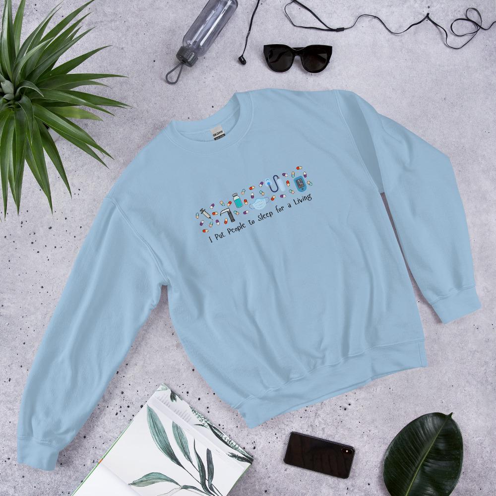 Anesthesiology Sweatshirt for Anesthesiologist & CRNA | OR Nurse, Resident, RN Gift | Doctor Shirt | Anesthesia Top | Medical Student Attire