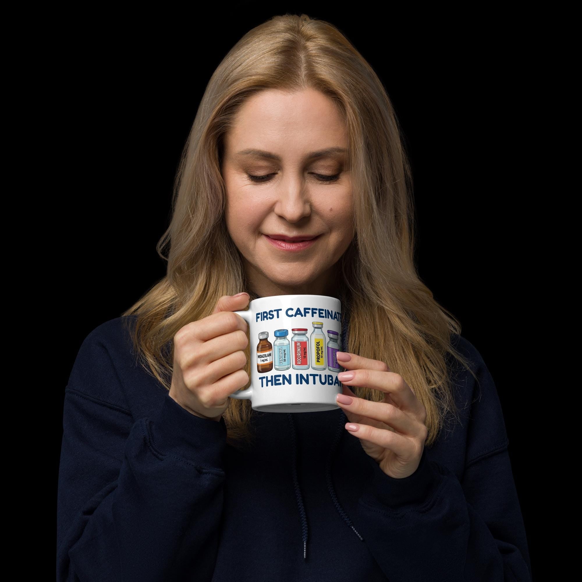 Anesthesia Coffee & Latte Mug for Anesthesiologist and Nurse Anesthetist | CRNA Week Gift | SRNA Anesthesiology Tea Cup | Propofol Med Vial