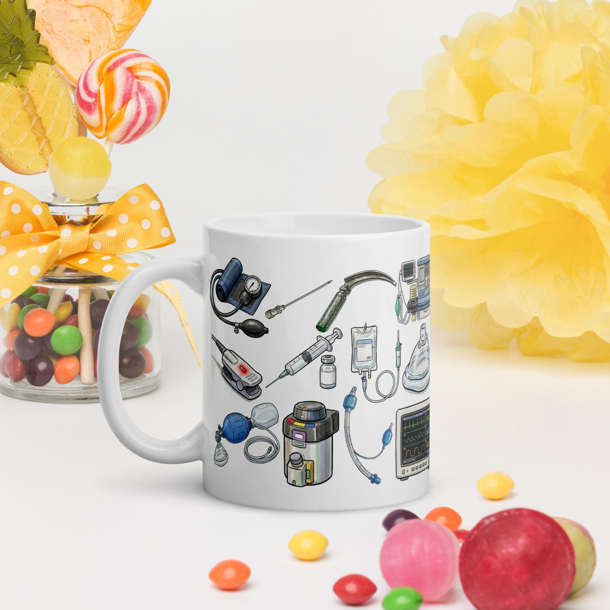 Anesthesia Icons Coffee Mug